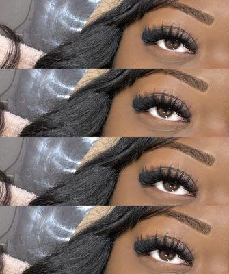 Strip lash look