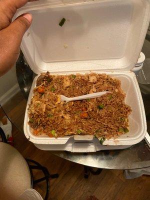 House fried rice with SPOILED BEEF