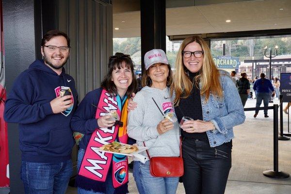 Client event at Snapdragon stadium. San Diego Waves!!! We rented out the entire Toyota Terrace section to host our clients!