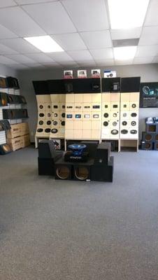 All the different types of speakers they offer