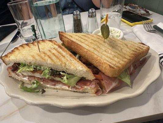 Lunch! The chicken cutlet and prosciutto, excellence