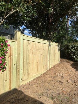 CUSTOM FENCE BUILT AND INSTALL