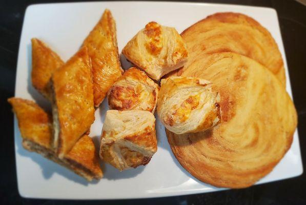 Nazook, Mini Khachapuri, and Tahini Bread.