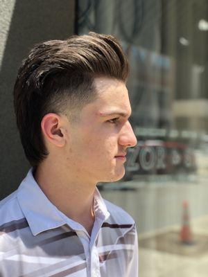 Modern Mullet cut by Brian