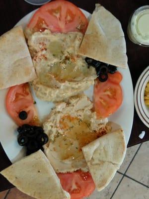 Mediterranean hummus dish