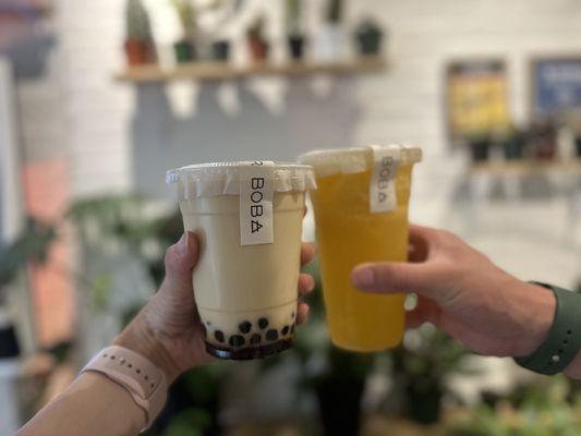 Jasmine Bubble Milk Tea Mango Green Tea