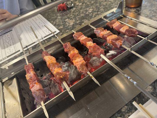 Lamb skewers