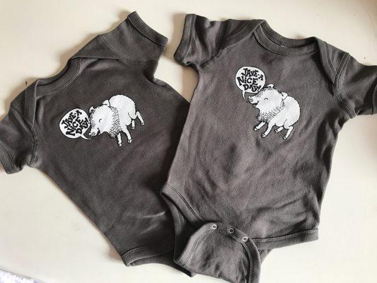 Onesies by Joe Quarnberg for Pop Cycle Shop