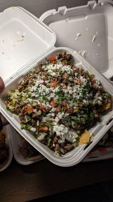 Asada nachos