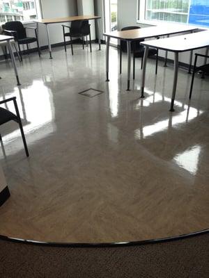 VCT flooring installation