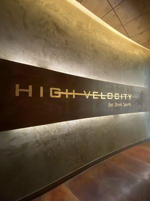 High Velocity Sports Bar! Likes!