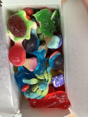 Assorted candies. Yummy