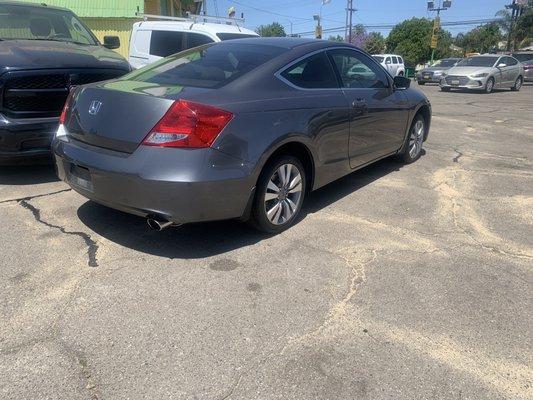 2012 Honda Accord purchased at jesses auto mart on arleta van nuys