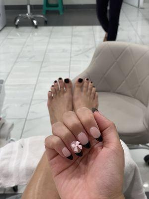 Gel X nails & Gel pedicure