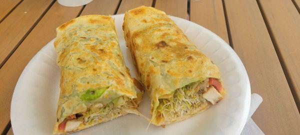 chicken avo wrap.