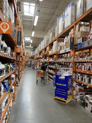 Typical Home Depot aisle.