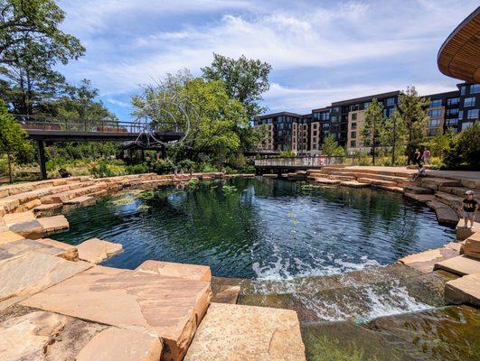 Idyllic pond near center of park.