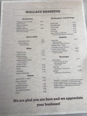 Menu Back