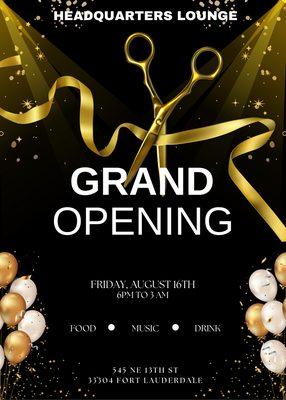 Grand opening