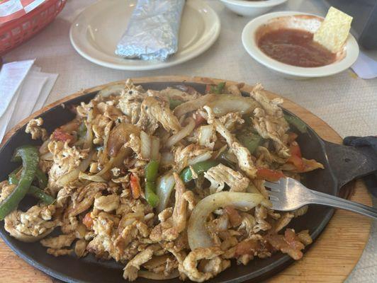 Chicken fajitas! Yummy!