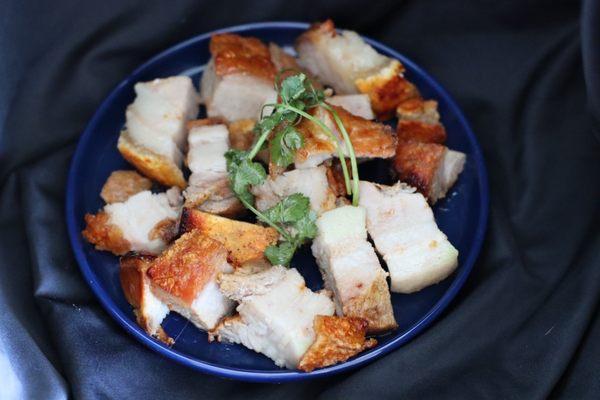 Crispy Roast Pork. Sadly the skin is crispy but the pork is salty and FATTY! Dim sum portion - $12.94.