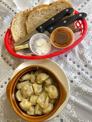 1/2 Bowl Handmade pelmeni