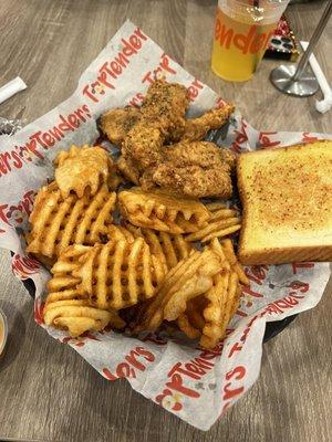 The Lemon Pepper 4 Piece Tenders Combo W/ Waffle Fries