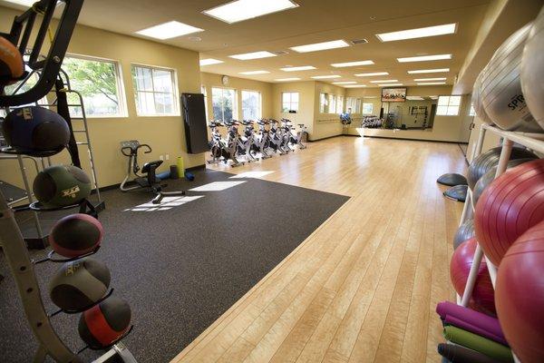 Fitness center-2nd floor. Bikes, pilates, free workout classes