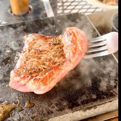 Cooking steak