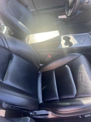 Interior after leather conditioning