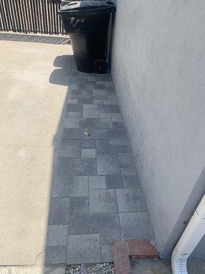 After paver installation