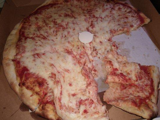 Extra cheese pizza