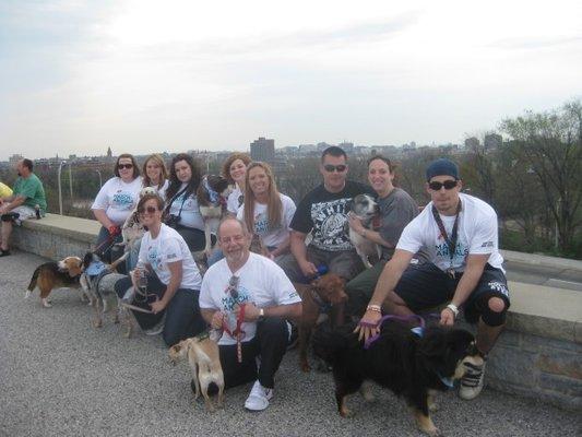 The group at the MDSPCA March for the Animals