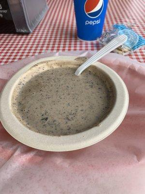 Cream of mushroom soup