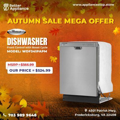 Dishwasher Sale Appliance Store, Autumn Sale Offer.