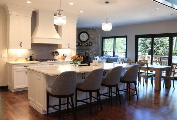 Open floor plan kitchen