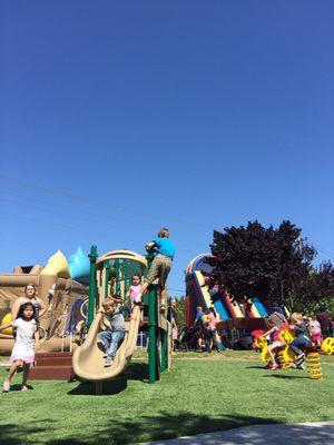 Large play area for kids. The bounce houses/activities were about 3-4 tickets ($3-$4 per kid).