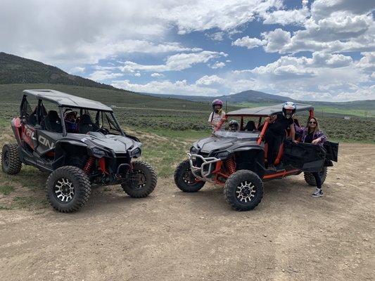 Both UTV rented. Amazing experience.