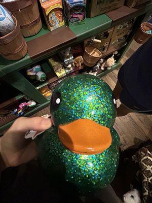 Duck in the store