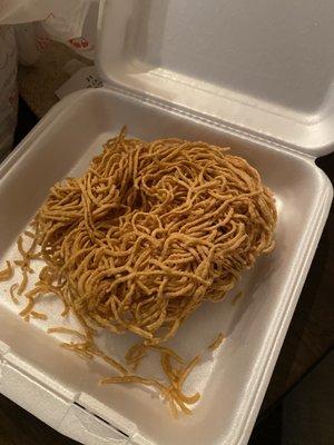 Their idea of pan fried noodles