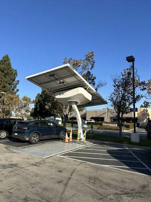 Solar powered EV recharging station