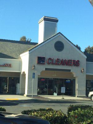 New sign for mandalay village cleaners