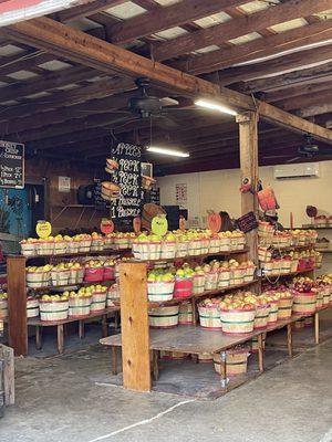 Apples in the store (barn)