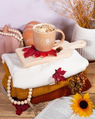 Try our delicious Pumpkin Patch latte (our version of a pumpkin spice latte).