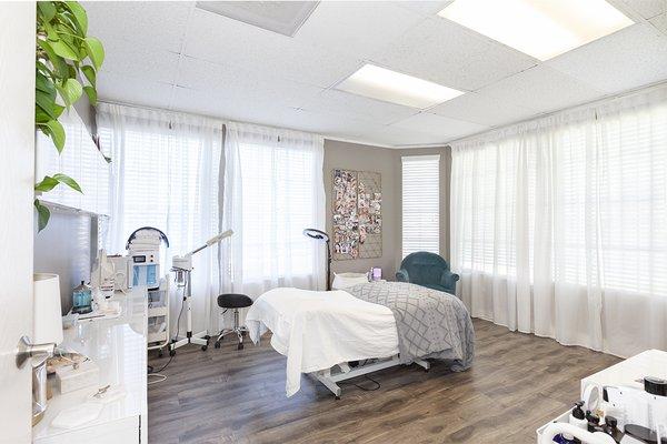 Esthetician's room in Peters chiropractic office