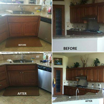 You too can have your kitchen looking brand new again with our  renewal process.