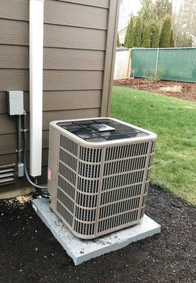 Clean A/C installation