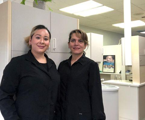 Dr. Goharkhay and her assistant Perla in the office