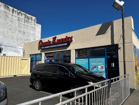 Outside View of the largest laundromat in the area.