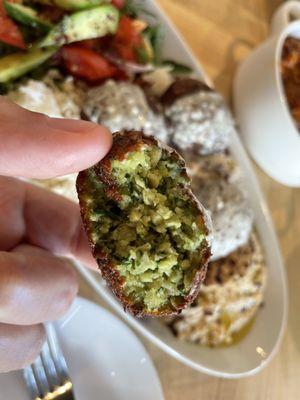 Great falafel texture